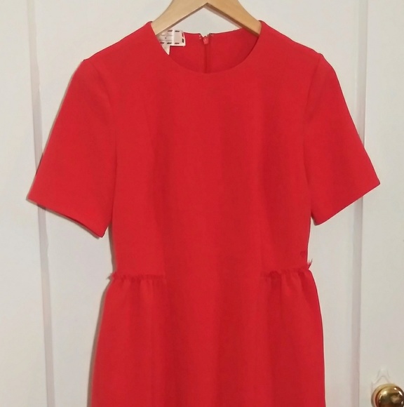 NWOT Sz 2 "Dear Drew" 5th Ave red tulip dress - Picture 2 of 5
